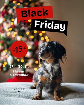 🖤 Black Friday už dorazil i k nám na e-shop! 🐕 27. - 30. 11. ➡️ sleva 15 % na vše 🔥 Stačí v košíku zadat kód: BLACKFRIDAY...